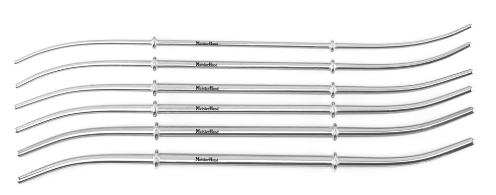 Set Dilator Uterine Dilator Set MeisterHand 3.6 - 4 mm, 4.3 - 4.6 mm, 5 - 5.3 mm, 5.6 - 6 mm, 6.3 - 6.6 mm, 7 -7.3 mm Hank 11 Inch Length Stainless Steel NonSterile by Integra York PA, Inc. (Miltex)  ID MH30-500
